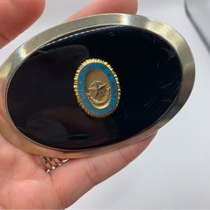 Vintage Sons of the American Legion belt buckle veteran military large oval